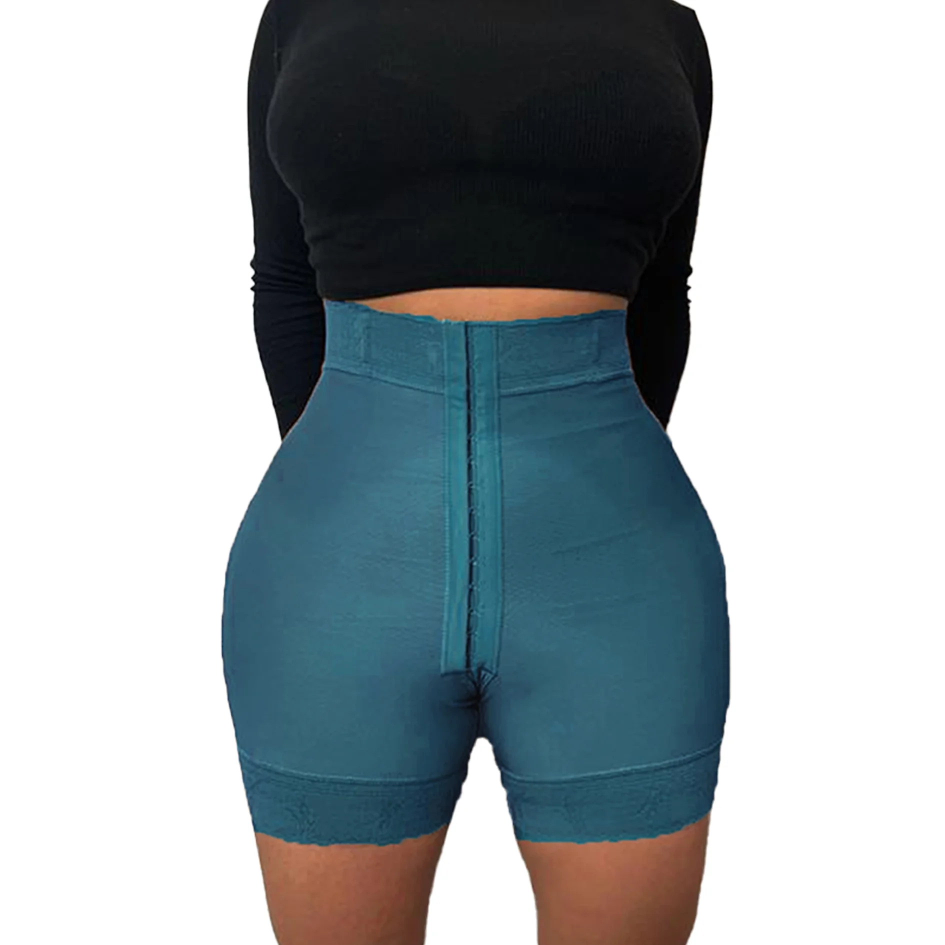 Women'S Flat Belly Butt Lifter Multicolor Three-Breasted Elastic Hip Shorts Shapewear Underwear Women'S Home Wear