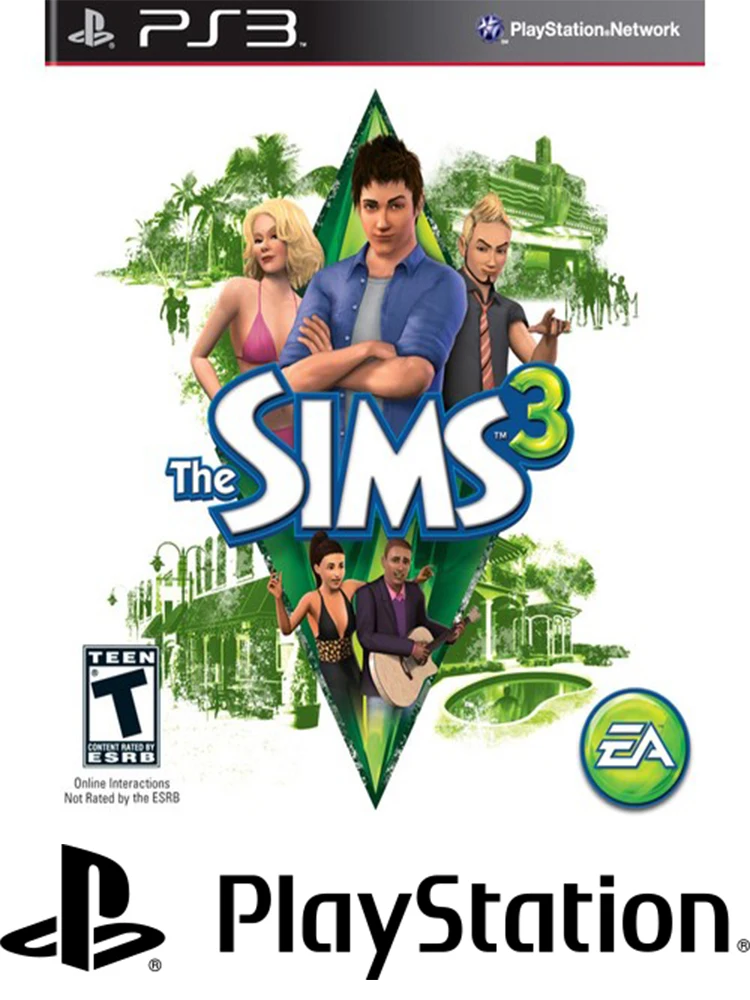 Контроллер Sims 3 Ps3 PlayStation для видеоигр PS4 PS5 консоль Sony 4 5 X | Игры консолей