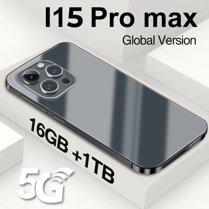 

New i15 Pro Max 5g Smartphone Android 6.8inch OTG Full Screen Face ID 1TB Mobile Phones Global Version 4G 5G Cell Phone