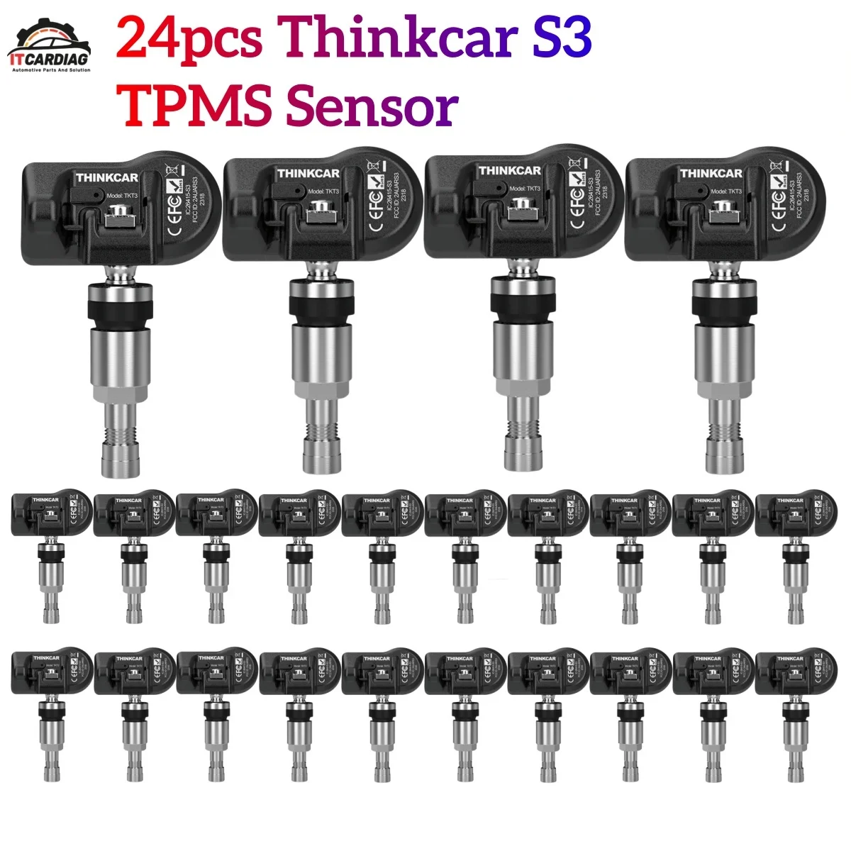 THINKCAR S3 TPMS Датчик давления в автомобильных шинах 315 МГц и 433 МГц 2в1 Универсальный датчик THINKTPMS Работает с Thinktool TP T90, MUCAR T90