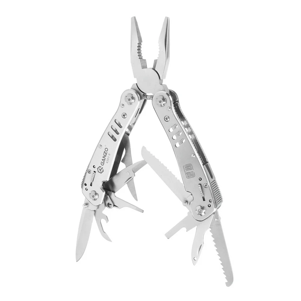 Multitool Ganzo g301h (chrome plated) tool for hike pliers | Hand Tool Sets