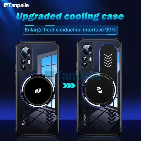 Магнитный охлаждающий телефонный чехол для Xiaomi 12 12T 12S Mi 11 10 10S 9 Pro K50 Ultra Lite Magsafe Funda, чехол для теплоотвода