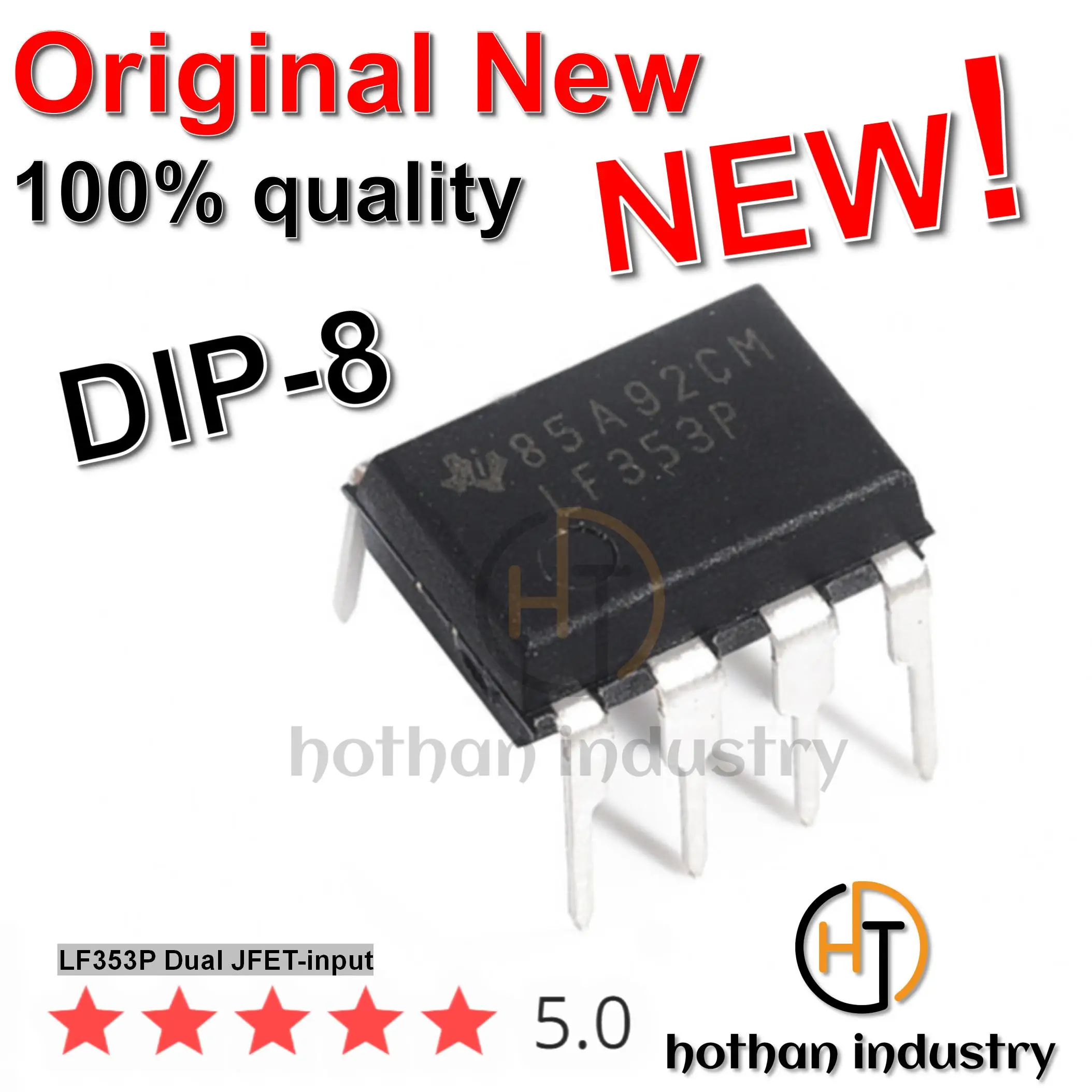 

【10PCS】hothan 2023+ 100% Imported New Original LF353P LF 353P Dual JFET-input
