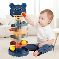 montessori games toys for babies ball slide track stacking toy parent children interaction development learning education games