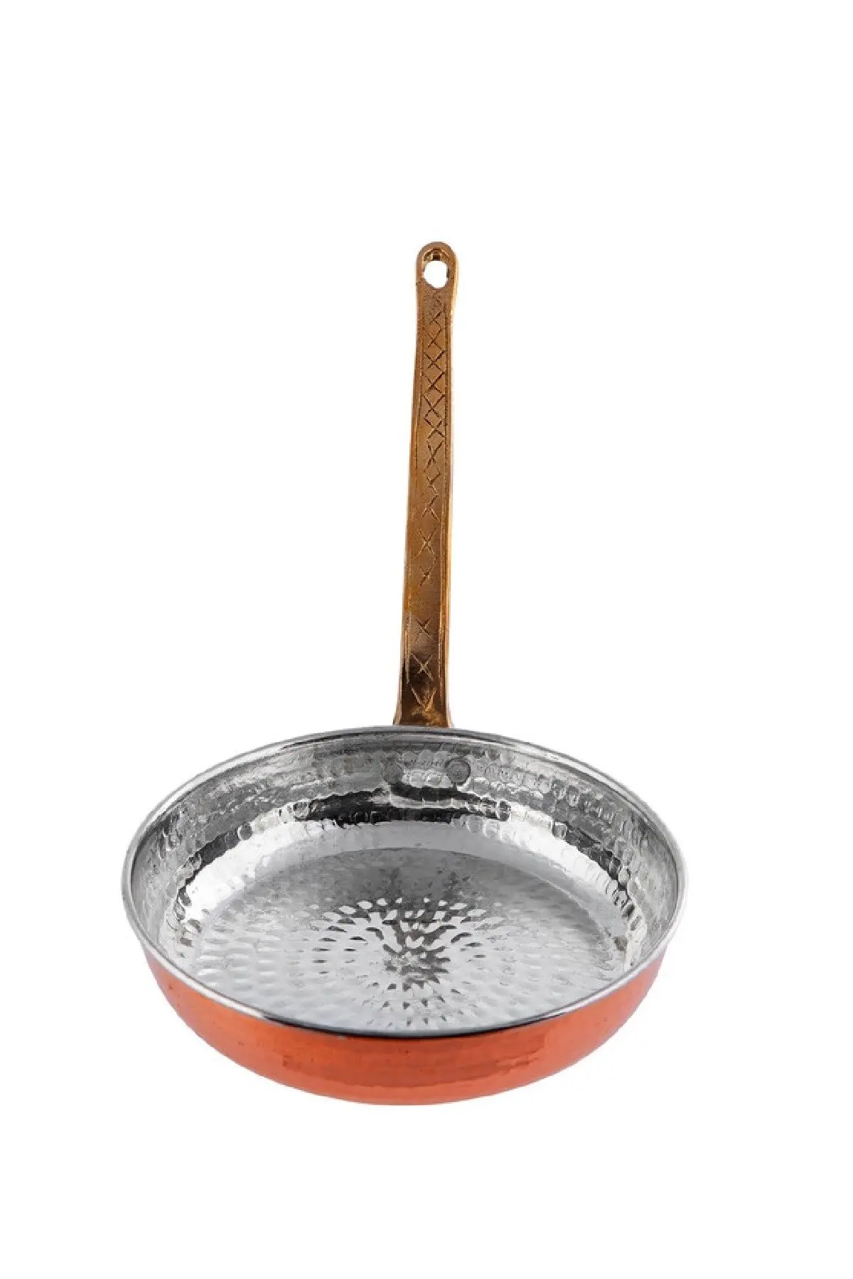 

Pure copper Turkish hand işçiliği pan kitchen cooking supplies traditional tattoo copper long handle 18 cm embroidered antique baking pan