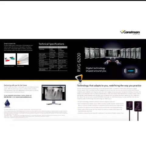 Новый датчик Carestream KODAK RVG 6200 размер 1 и 2