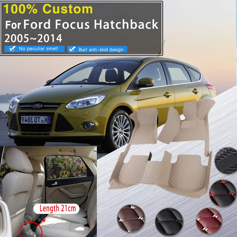 Напольный коврик для багажника автомобиля Ford Focus Hatchback C307 2005 ~ 2014 защиты от грязи