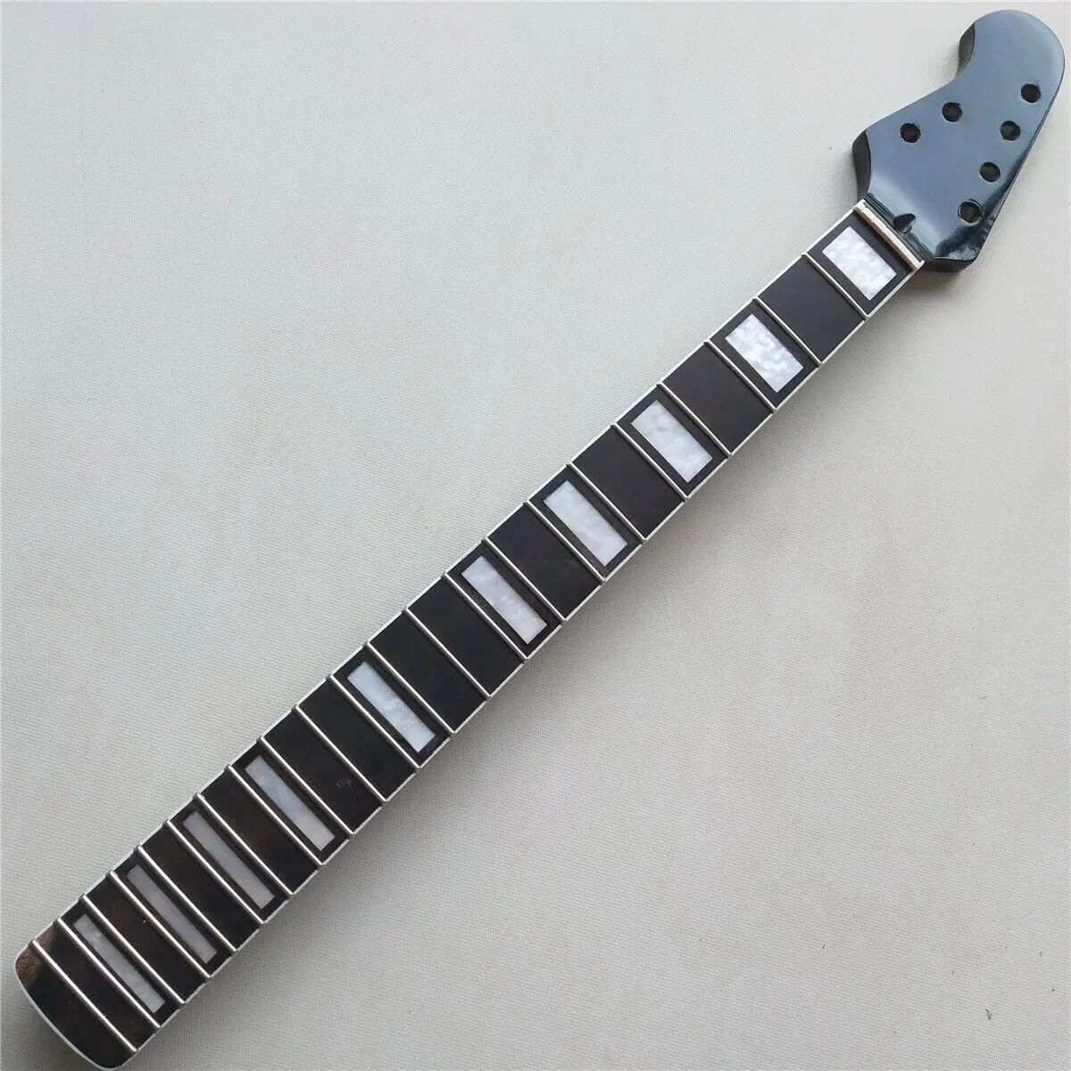 Reverse head Black 4+2 Tuners Guitar Neck 22Fret 25.5inch Rosewood Fretboard parts New Replacement enlarge