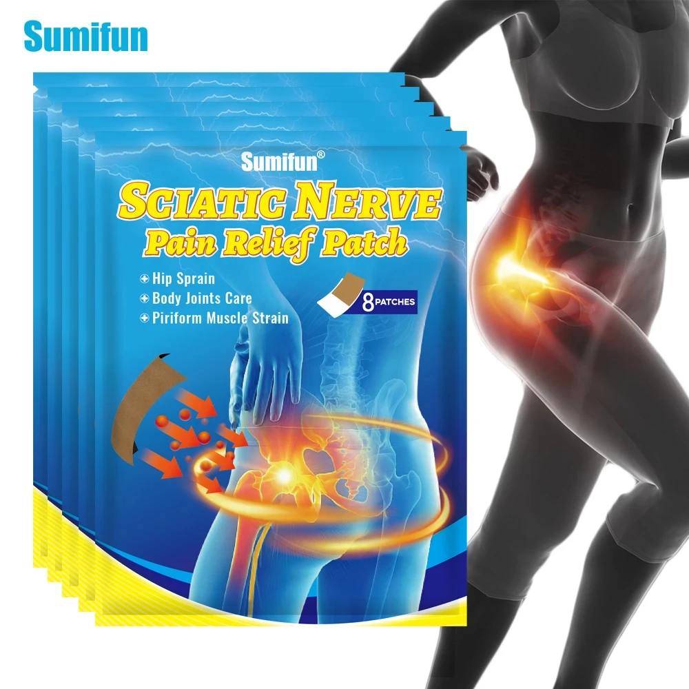 Пластырь для снятия боли в бедре 40/32/24/16/8 шт.