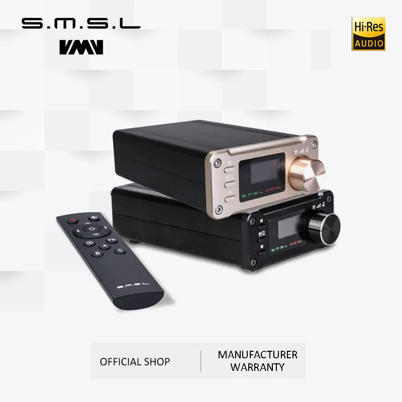 

SMSL SA-50 Plus HiFi 50W AUX оптический USB диск портативный усилитель мощности цифровой усилитель