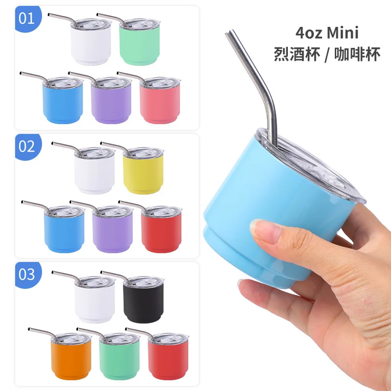 Мини-кофейная чашка 4 унции маленькая для спирта уличная портативная