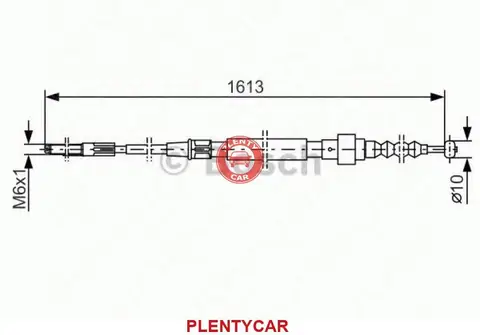 Трос стояночная тормозная система Bosch 1987477162 BC142