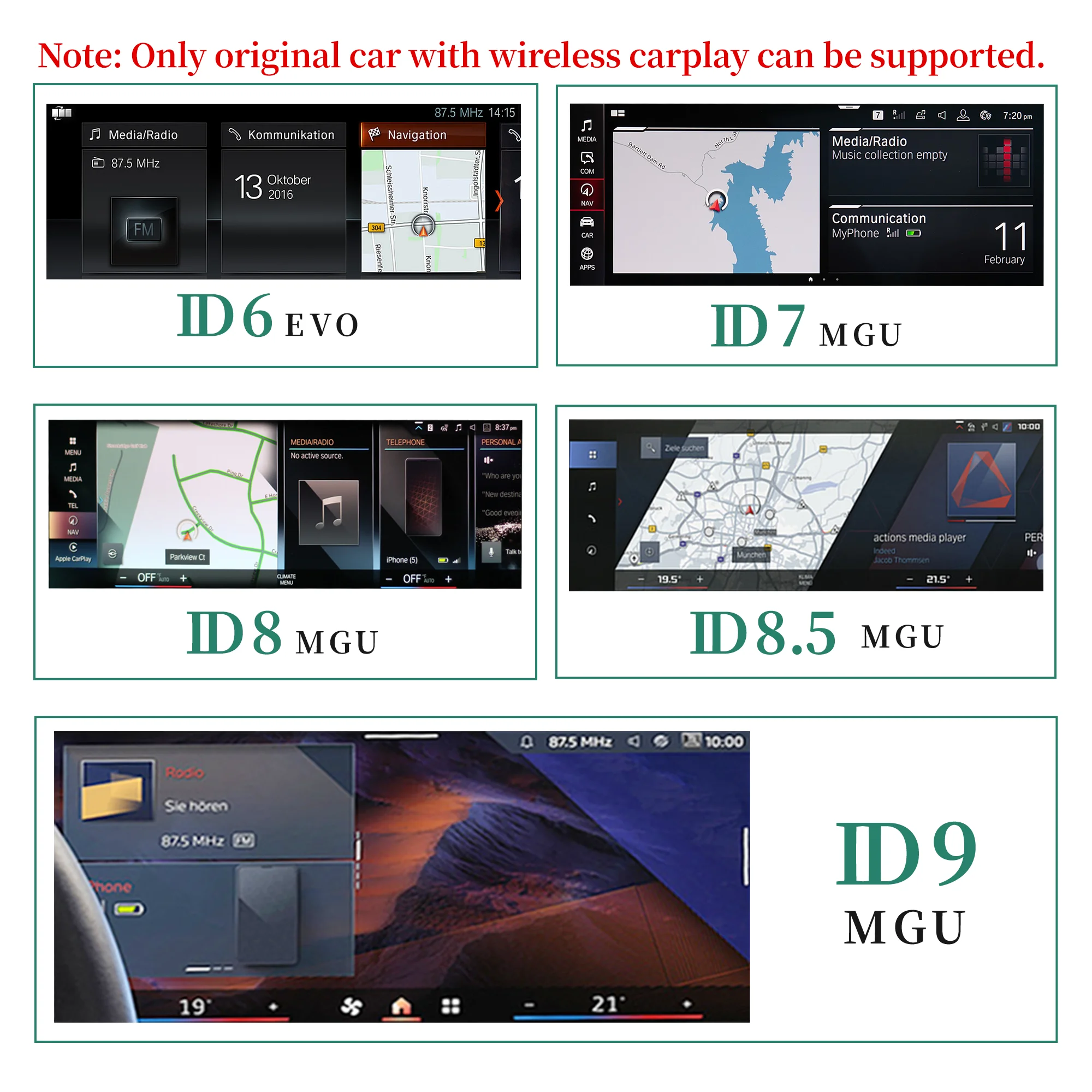 2024 Magic Box Wireless CarPlay Adapter &amp Android Auto Support YouTube Netflix Wried to for BMW 2018-2024