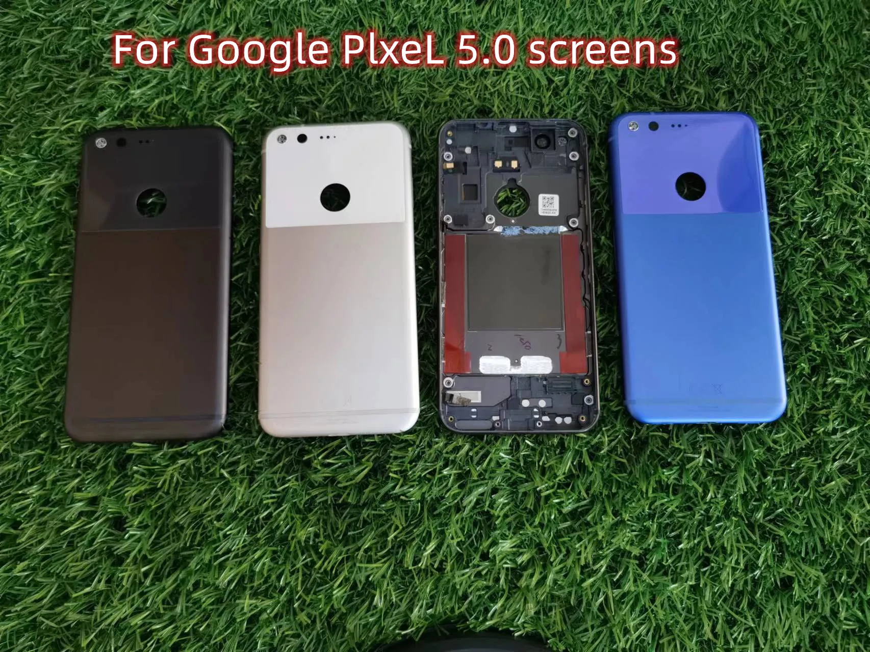 

10 PCS For Original 5.0 Google Pixel Back Cover Battery Cover, Door Back Glass Case Replacement Adhesive Battery Cover