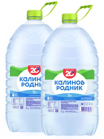 Вода питьевая Калинов Родник негазированная, 2 шт по 9 л
