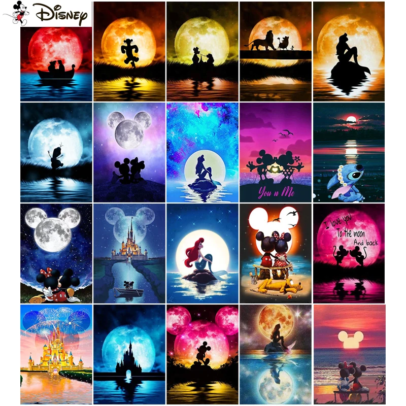 

Алмазная вышивка «сделай сам» Disney, Набор для вышивки крестиком «мультяшный персонаж», 5D рукоделие