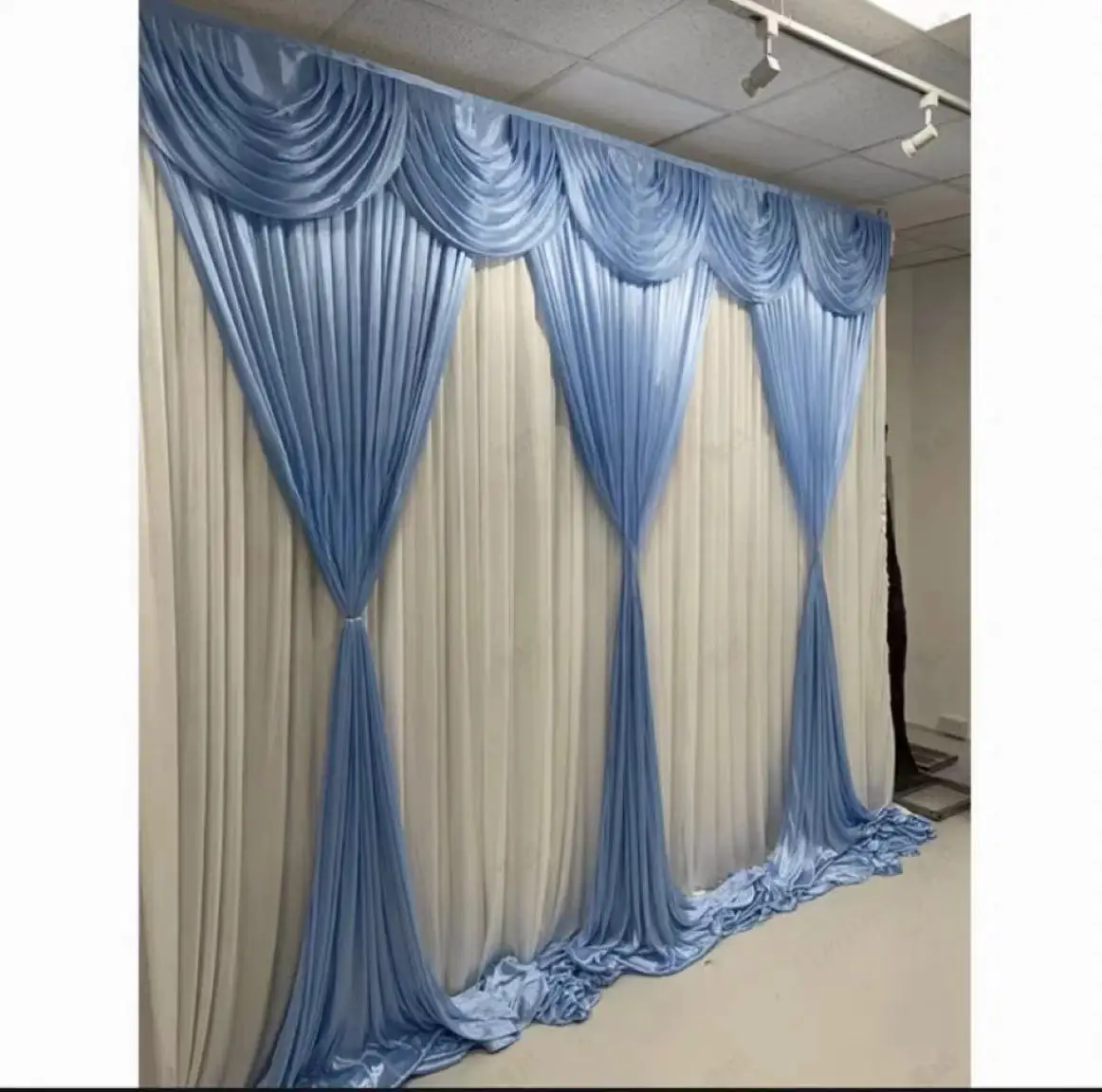 Индивидуальные белые шторы 3x3 м/10X10 футов темно-зеленые занавески для фона