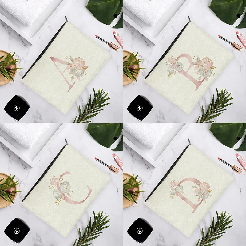 

Makeup Bag Women Cosmetic Bag Beauty Toiletries MakeUp Bag Travel Organizer Wash Storage Pouch Wedding Party Bride Pencil Case