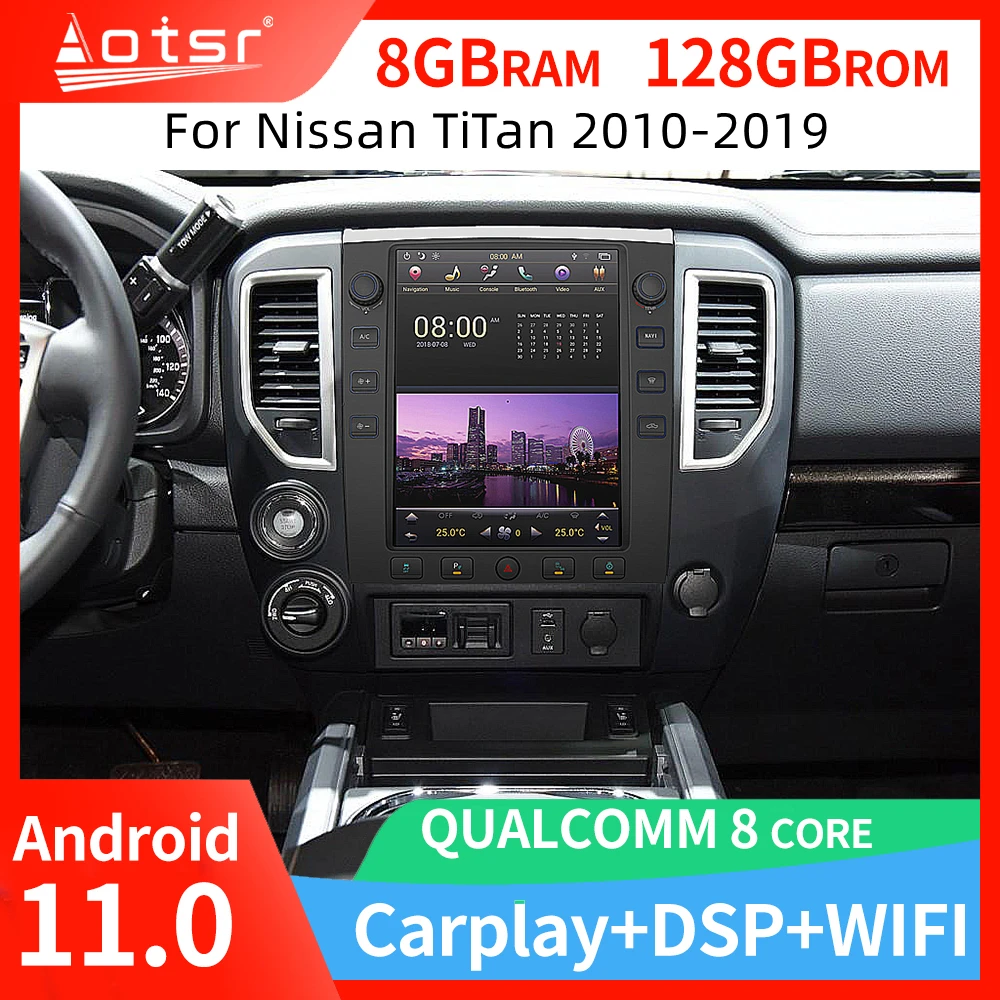 2din 12.1" PX6 Android Auto Car Radio Player GPS Navi for Nissan Titan 2010-2019 Auto Stereo Multimedia carplay Player Head Unit