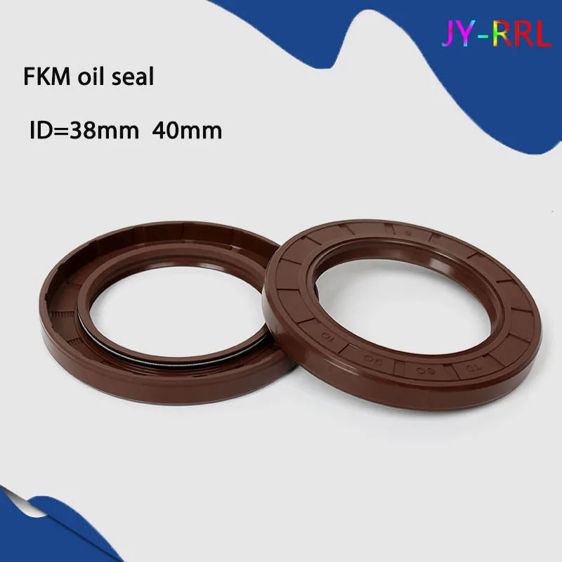 

1Pcs TC/FB/TG4 FKM Framework Oil Seal ID 38mm 40mm OD 50-95mm Thickness 5-12mm Fluoro Rubber Gasket Rings