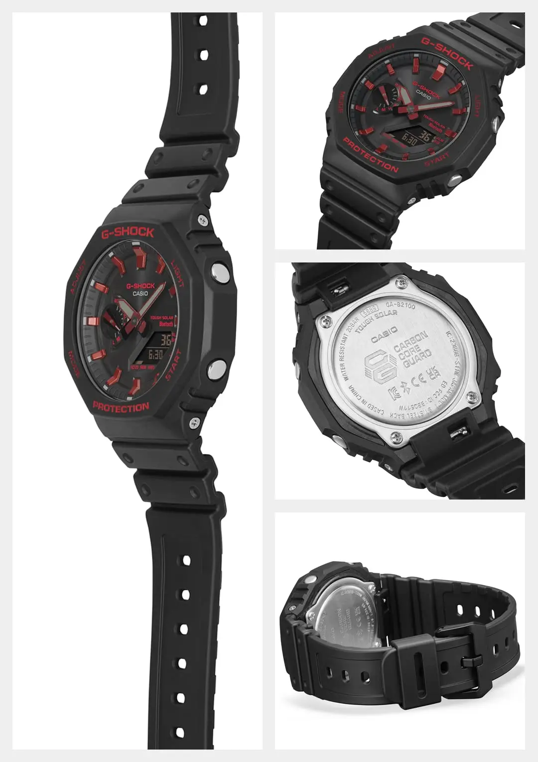 [Casio] Часы G-Shock [] на солнечной батарее с Bluetooth GA-B2100BNR-1AJF Мужские черные