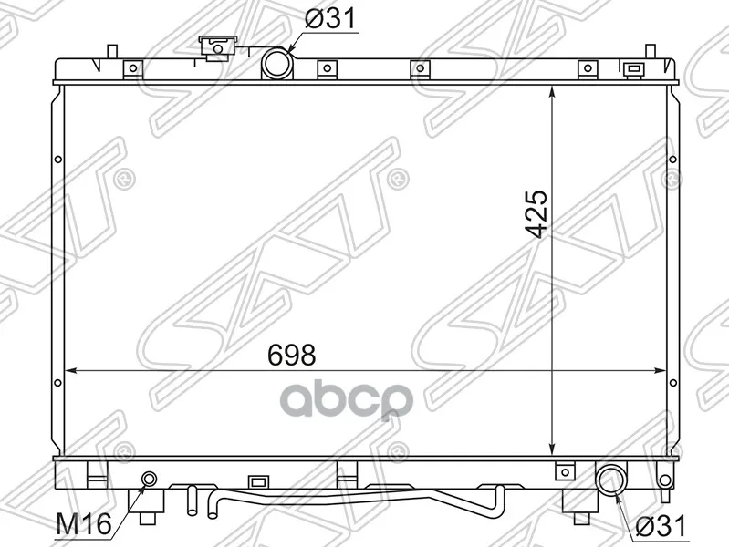 Радиатор Toyota IpsumNadiaGaiaPicnic 96-01 Sat арт. TY0002-SXM (art.: 3920bc1e2ca68) - 3920bc1e2ca68