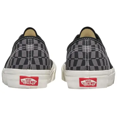 Мужские кроссовки Vans Authentic Color Theory - Warp в клетку черного цвета VN000D7YBLK