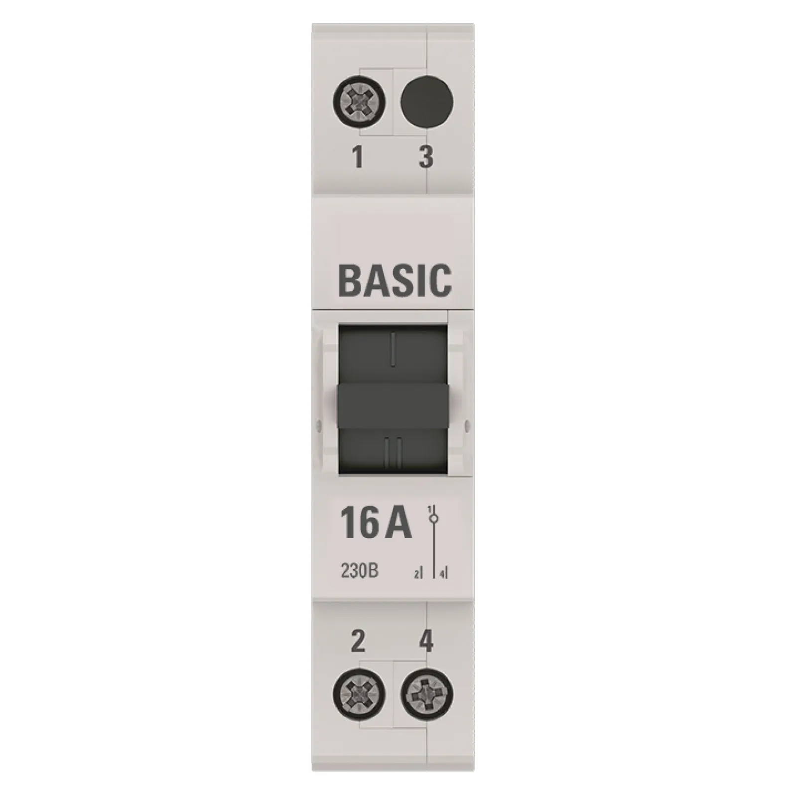 Трехпозиционный переключатель 1P 16А Basic - 1 шт