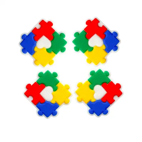 10 pcs., Silicone beads for teething with autism