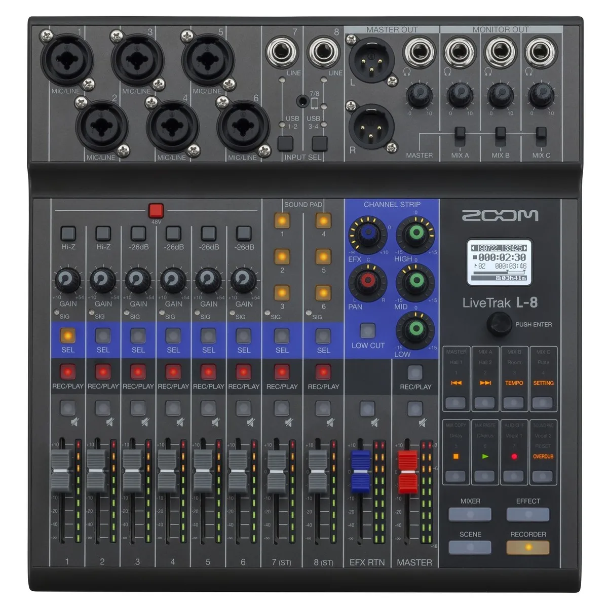 

Летняя распродажа, новинка, миксер LiveTrak L-8 для подкастеров и музыкантов