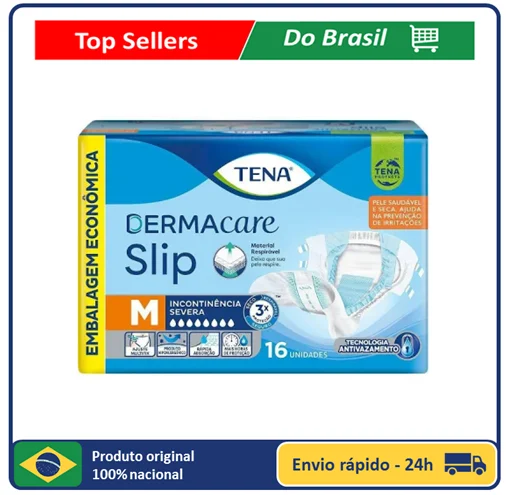 

Disposable Diaper-Tena Slip DermaCare - M C/16 Und-GREAT FINISH AND ABSORTION-AMAZING-IDEAL OFFER FOR DAY