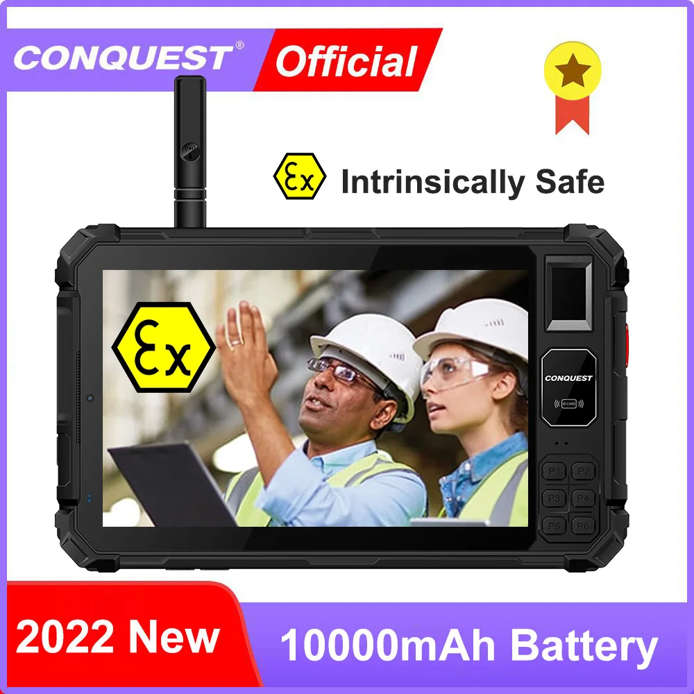 CONQUEST S22 ATEX невероятно безопасный планшет 10000 мАч Прочный планшетный ПК телефон 8 дюймов FHD Android 11 планшетный телефон смартфон