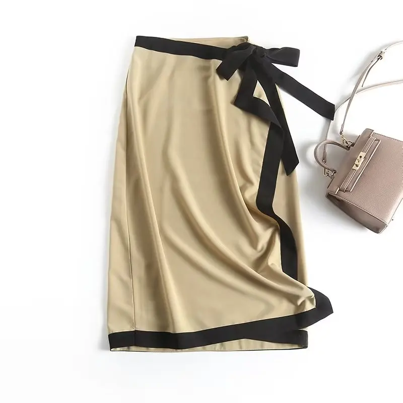 Женская ассиметричная Юбка-миди Maxdutti с высокой талией