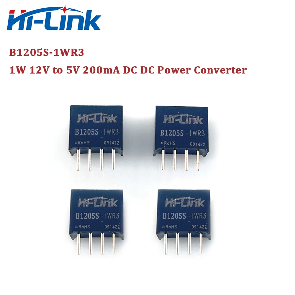 

Free Ship 10pcs Mini Size 1W B1205S-1WR3 5V 200mA DC/DC Power Converter Module 10.8-13.2V