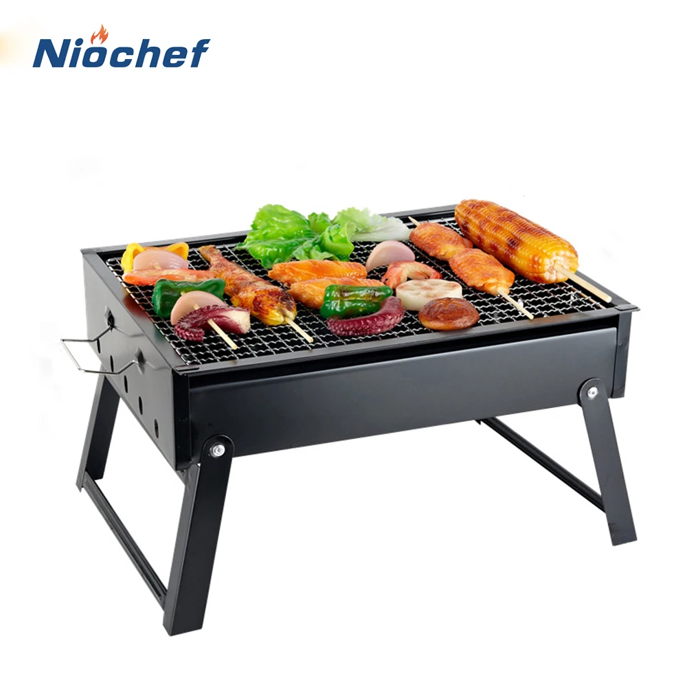 

Charcoal Barbecue Grills Portable Folding BBQ Grill Stainless Steel Barbecue Net Outdoor Camping Stove Cooking Tools Accessories