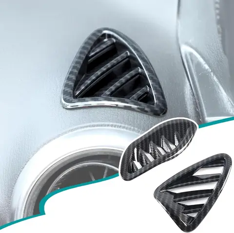 ABS карбоновый прибор, боковая рамка для выпуска кондиционера, накладка для Fiat 124 Abarth 124 2016-2024, декоративная крышка для вентиляционного отверстия