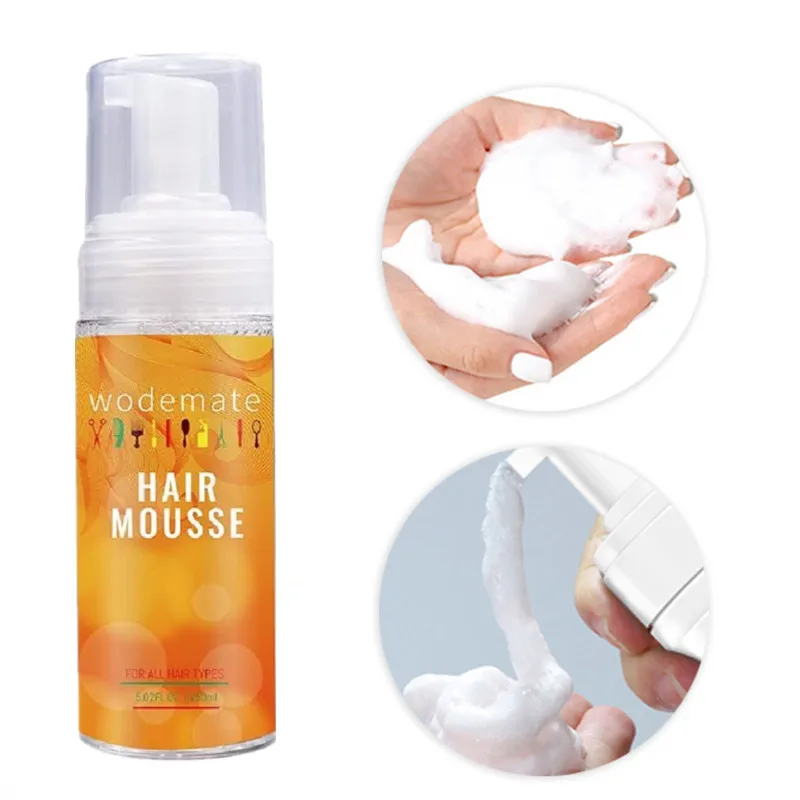 Wodemate Curly 4C Hair Foam Mousse Styling For Wig And Natural Hair 150ml Moisturizing Foam Wrap Mousse