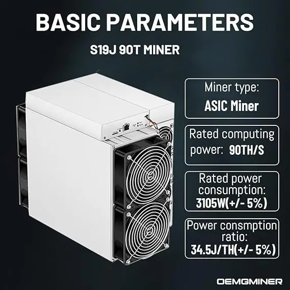 NA КУПИТЬ 4 ПОЛУЧИ 2 БЕСПЛАТНО Новый Antminer S19 Bitmain Bitcoin Miner 90T 3105W В комплект входит блок