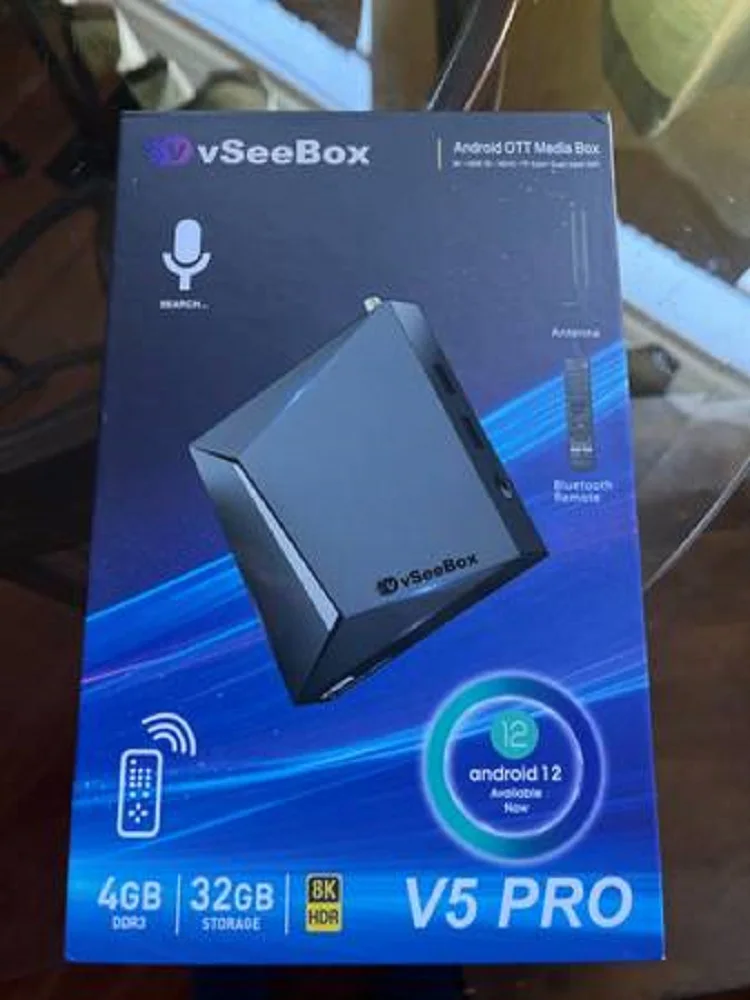 ГОРЯЧАЯ ПРОДАЖА BLACK FRIDAY Новый VSeeBox V5 Pro Android OTT Media Box двухдиапазонный Wi-Fi 8K 32 ГБ новый