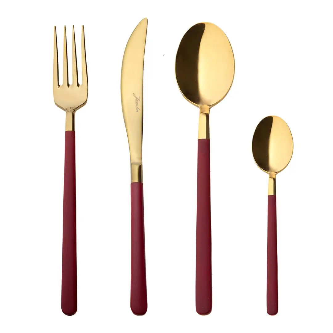 

Набор столовых приборов Jumbo Paint Titanium Gold, 24 шт.
