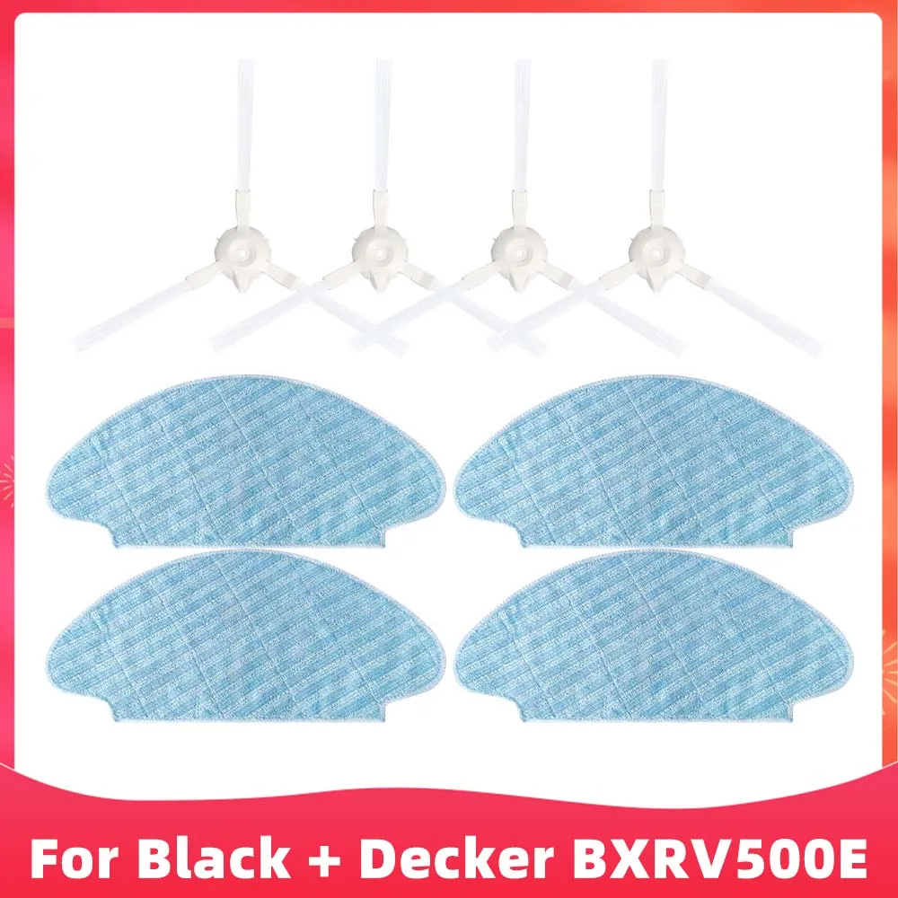 

For Black + Decker BXRV500E Robot Vacuums Spin Edge Side Brush Mop Cloths Rag Spare Part Replacement Accessory