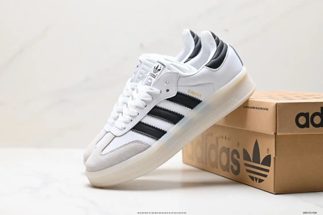 Кроссовки Мужские Женские Adidas Originals SambaX XLG Повседневная Износостойкая Обувь