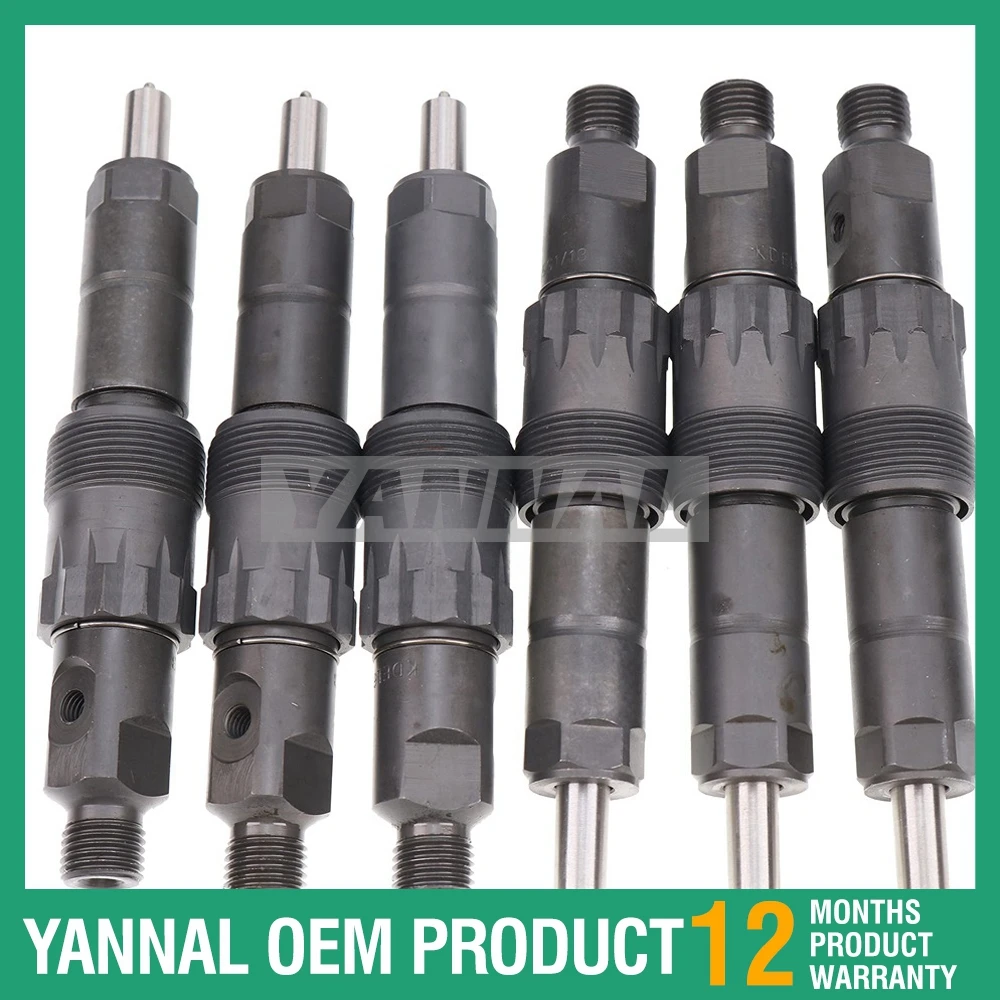 

For John Deere 4050 4240 4250 4430 4400 6600 6620 7700 6 Piece Fuel Injectors AR74665