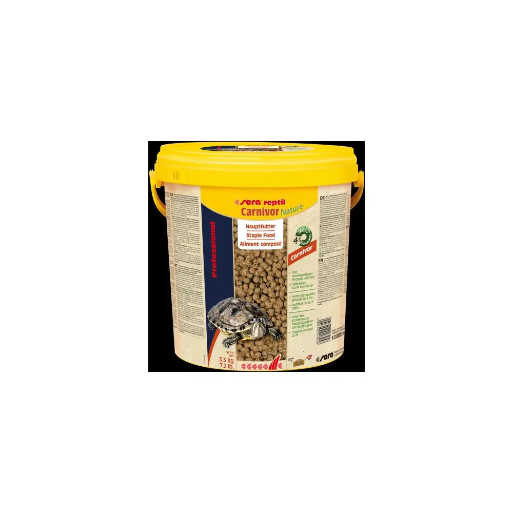 Корм для черепах Sera Reptil Professional Carnivor 10 л. 3 кг. (ведро) |
