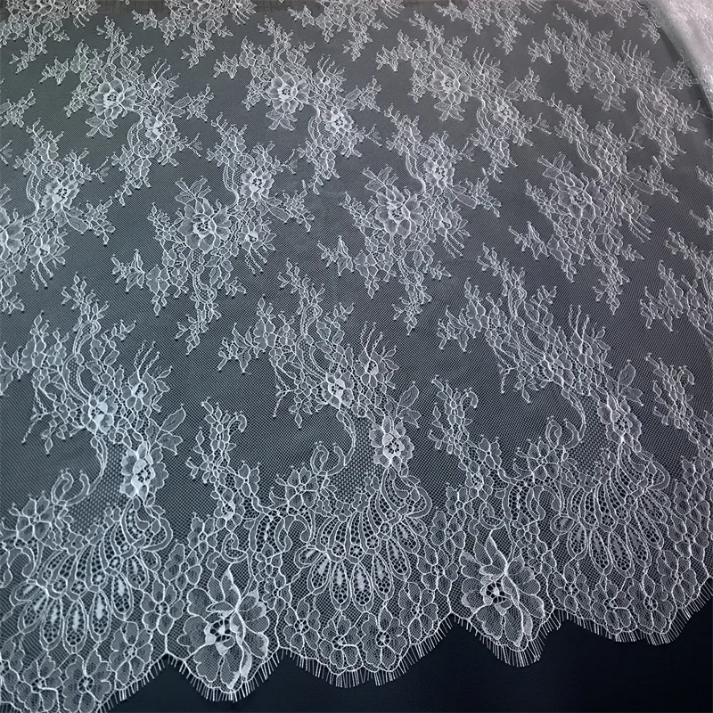 Кружевная отделка Шантильи свадебная вуаль декоративная ткань края для ресниц