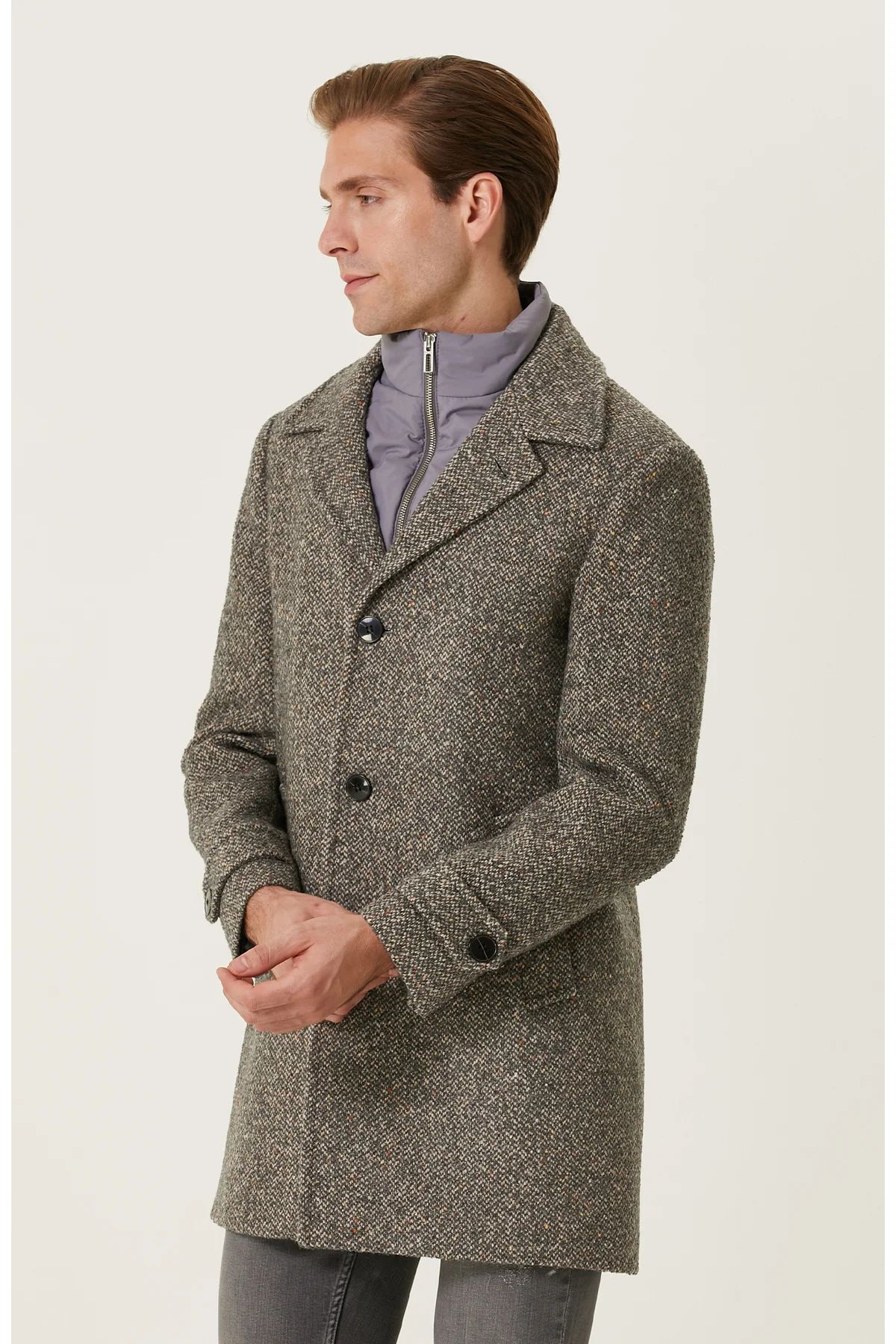 Серое Твидовое Женское Пальто Купить На Озон