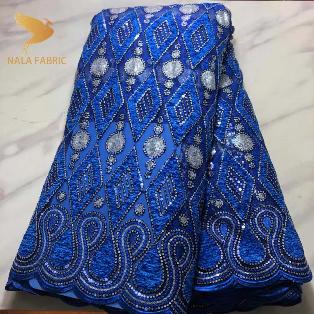 

PL60304 High Quality Green Fashion Sequence African Lace Fabric 5 Yards Laser Green Mesh Laces Nigerian Wedding Luxury Fabrics