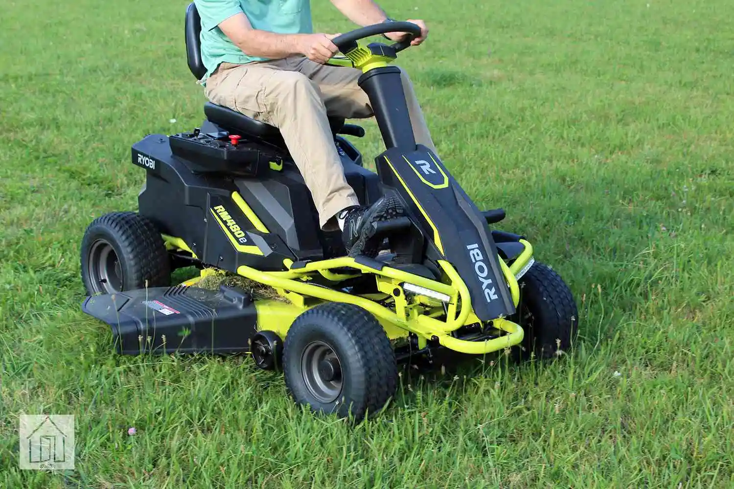 

BEST SALES Buy With Confidence New Outdoor Activities RYOBIS 38" RM480Ex 100Ah Battery Electric Riding Lawn Mower