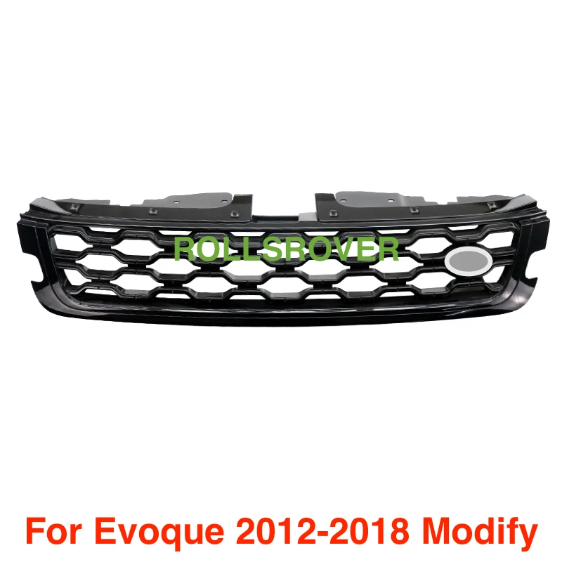 

Для Range Rover Evoque 2012-2018 обновление изменить до 2020 передний бампер Центральная решетка глянцевый черный Стайлинг автомобиля