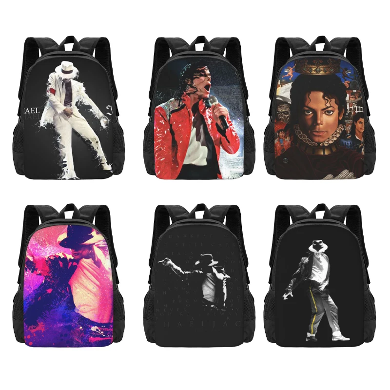 Michael Jackson Backpack for Girls Boys Travel RucksackBackpacks for Teenage School Bag